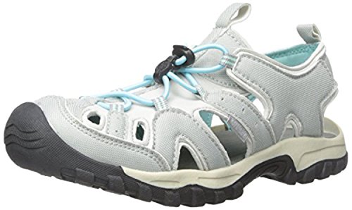 Northside Kid's Burke II Athletic Summer Sandal, Gray/Aqua, 11 M US Little Kid; with a waterproof wet dry bag
