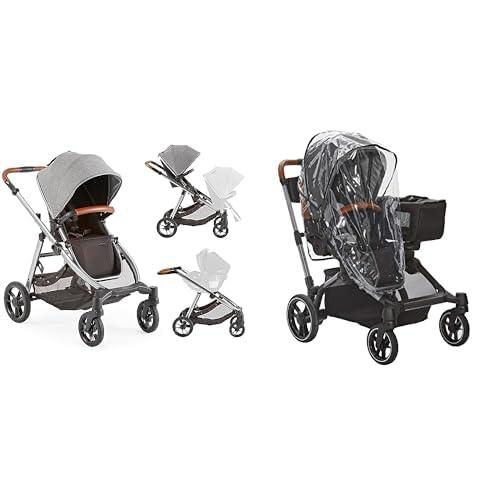 Bundle of Contours Legacy Convertible Baby Stroller and Toddler Stroller + Contours Weather Shield Rain Cover Stroller Accessory