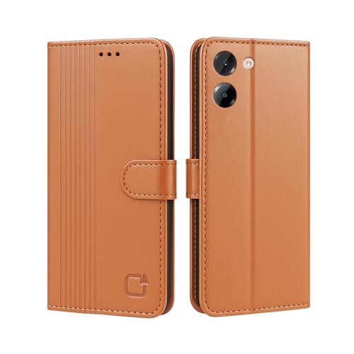Image of AIBEX Shock Proof Flip Compatible for Poco M7 Pro 5G Flip Cover Leather Finish | Inside TPU with Card Pockets | Wallet Stand | Complete Protection Flip Case - Brown