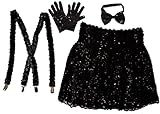 Nuestra tienda en Amazon: Gojoy Shop, tenemos varios modelos de disfraces vestidos de baile para adultos y niños. Este conjunto de falda con pajarita, tirante y guantes, perfectos para diario, casual, espectáculo, fiesta, ceremonia, fotografía y etc.