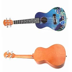 Ukulele Bois d’acajou Traditionnel 23 Pouces Ukulele Peinture colorée Uke Hawaii Enfants Petite Guitare avec Sac Gig for… - Les Beatles, Paul McCartney, John Lennon, RIngo Starr, George Harrison Ukulele Bois d'acajou Traditionnel 23 Pouces Ukulele Peinture colorée Uke Hawaii Enfants Petite Guitare avec Sac Gig for… – Image 6