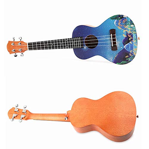 Ukulele Bois d’acajou Traditionnel 23 Pouces Ukulele Peinture colorée Uke Hawaii Enfants Petite Guitare avec Sac Gig for… - Les Beatles, Paul McCartney, John Lennon, RIngo Starr, George Harrison Ukulele Bois d'acajou Traditionnel 23 Pouces Ukulele Peinture colorée Uke Hawaii Enfants Petite Guitare avec Sac Gig for… – Image 7