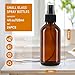 4 oz Amber Glass Spray Bottles 24 Pack, Leakproof Small Refillable Containers for Perfumes, Cleaning Products, Pet, Essential Oils - Empty Travel Size Bottles for Hair, Plants, Premium Sprayers
