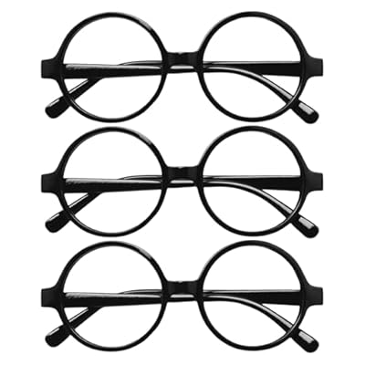 AIRTILY 3 Pares De Anteojos Con Montura Redonda, Decoración Para Fiestas De Graduación, Accesorios Para Ojos De Tendencia Retro, Accesorios Para Fiestas Navideñas. | Ya disponible en tu tienda friki favorita! En mundofriki.es!