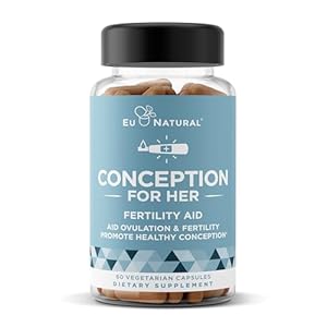 Conception Fertility Supplements for Women – Aids Ovulation, Hormonal Balance, & Regular Cycles – Prenatal Vitamin Support with Myo-Inositol, Folate, Folic Acid, Vitex – 60 Vegetarian Soft Capsules