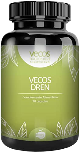 Vecos Dren | Diuréticos Y Drenantes Para La Retención De Líquidos | 90 Cápsulas | Contribuye A Mejorar La Función Renal | Efecto Drenante | Propiedades Depurativas