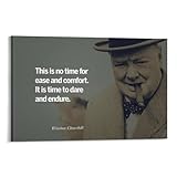 Winston Churchill Motivationsposter, Zitat, inspirierendes 