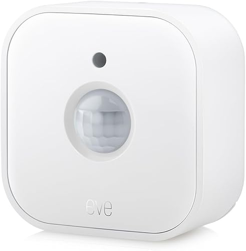 Eve Movimiento (matriz) sensor de movimiento inteligente con sensor de luz, resistencia al agua IPX3, activación automática de luces y dispositivos,