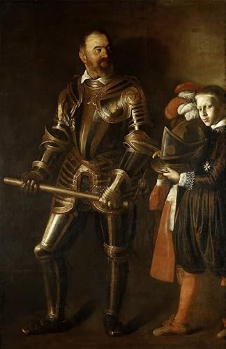 Merisi Caravaggio Tableau Graffiti de Prestige 60x90cm Grand Maître
