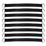 Healeved Bandas de Resistencia para Dominadas 8 Piezas Correas Seguras de Tela y Acero Inoxidable para Entrenamiento Portátil y Accesorios de Columpios Uso Parques y Juegos Infantiles