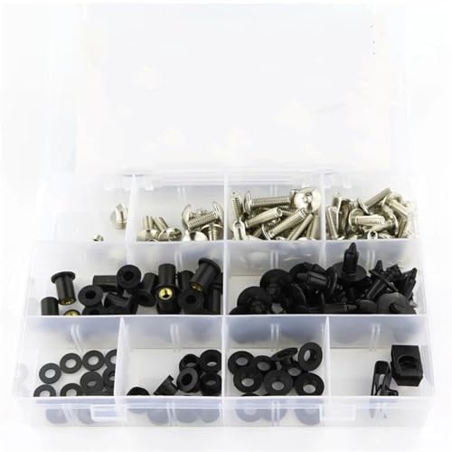 Tornillos Carenado CBR1000RR Evita Vibraciones y Pérdida Kit Clips Plata 04 05