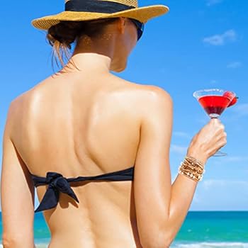 Chaîne De Taille Perles élastiques Pour Femme - Bijou Plage Coloré (80 Cm) à Assortir Avec Bikini