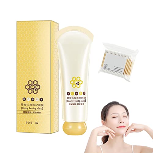 Fujimint Honey Tearing Mask Peel, Oil Control Blackhead Remover Honey Tearing Peel Mask Off Dead Skin Clean Pores (1pcs)