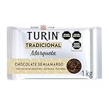 Turin Alta Reposteria Marqueta Cobertura de Chocolate Semiamargo 1kg
