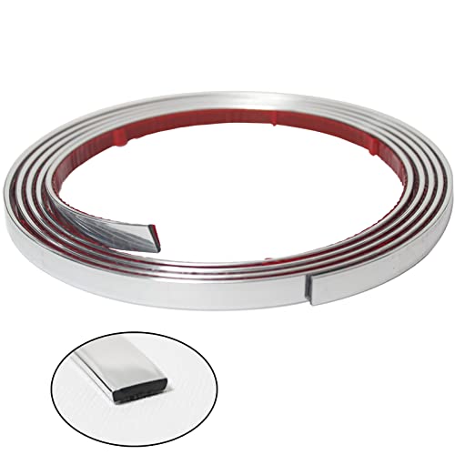 Jsiwoth 9.8 Ft Peel And Stick Trim, Sliver Waterproof Molding Trim For Walls Edges, Borders, Window Frames, Backsplash Tiles, Flexible And Self Adhesive Trim #TOP12