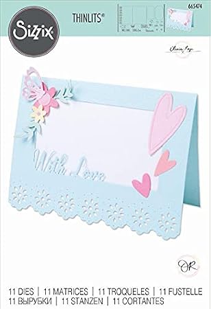 Sizzix Thinlits Die Set 11PK Lace Card Base by Olivia Rose, 665474