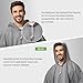 Opret Regenponcho Damen Herren Wasserdicht 2 Stück Grau, Regencape Damen Herren, Leicht Wiederverwendbar Regenschutz, Poncho Regen mit Raum für Rucksäcke für Wandern, Festival und Outdoor