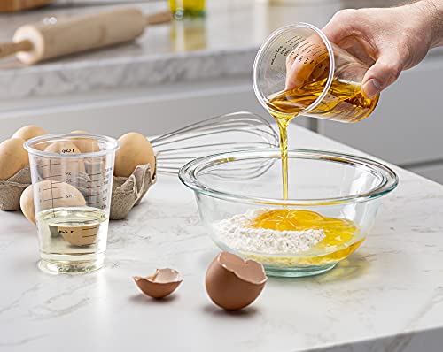 50 Disposable Measuring Cups - 8 Oz | Resin Mixing Cups For Epoxy Resin | Plastic Measuring Cups | Liquid Measuring Cups | Dry Measuring Cups | Paint Mixing Cups | Baking Supplies | Baking Tools #TOP3