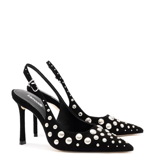 Kaitlan Studs Pump In Black Suede2