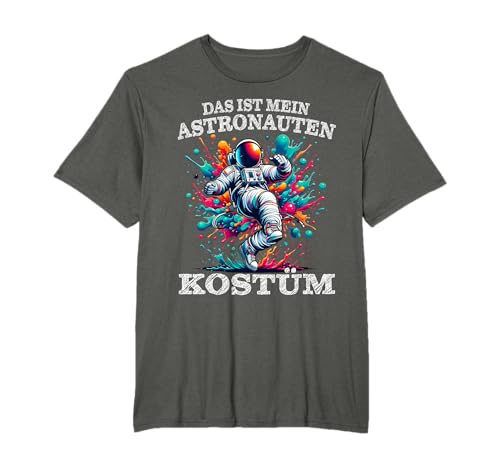 Karneval Fasching Raumanzug Weltall Astronauten Kostüm Bunte T-Shirt