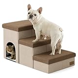 COZY KISS Hundetreppe für Kleine Hunde mit Stauraum und...