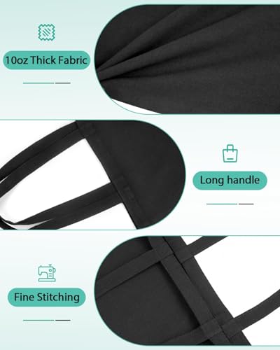 Lzerking 24 Pack Canvas Tote Bags