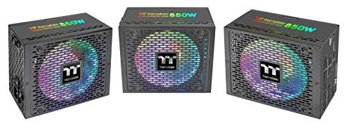 Thermaltake Toughpower PF1 ARGB 850W 80+ Platinum 16.8 Million Colors 18 Addressable LEDs 5V Motherboard Sync/Analog Controlled SLI Full Modular Power Supply PS-TPD-0850F3FAPU-1