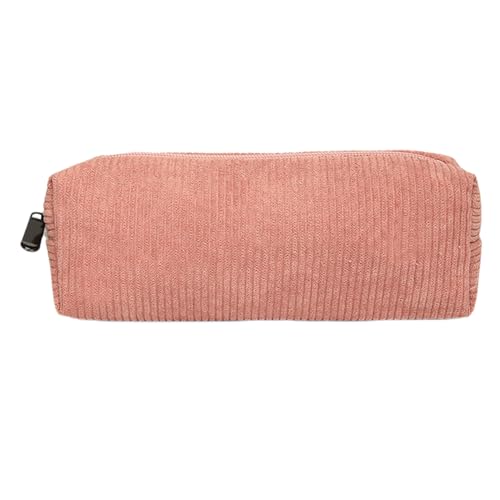 Pennenzak - Etui met grote capaciteit | Corduroy etui met ritssluiting | Comfortabel etui met handgreep voor het opbergen van markers, gummen, kleurpennen en potloden, , Refer to description
