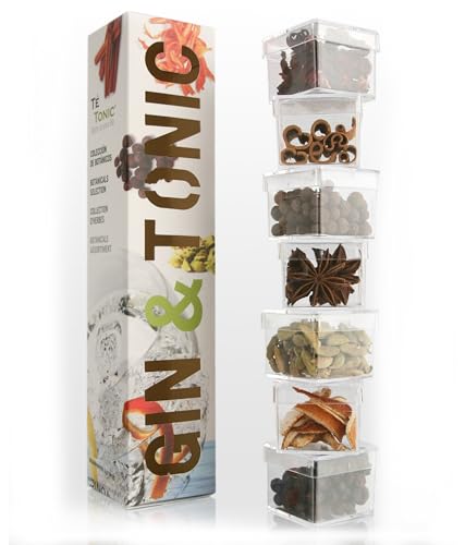 Foto von Te Tonic Experience Gin & Tonic Geschmack Cocktail Botanicals Gewürze & Kräuter Geschenkbox, 7 Stück