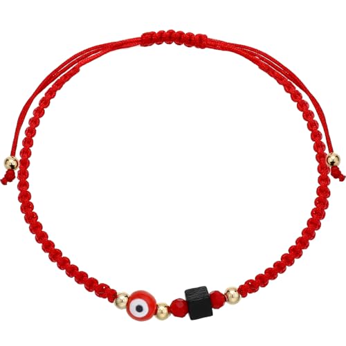 Red String Bracelet for Protection, Azabache Evil Eye Bracelet for Women & Men, Hilo Rojo de Protección, Pulseras Rojas de Protección - Religious Bracelets for Good Luck, Spiritual Meaning, and Style.