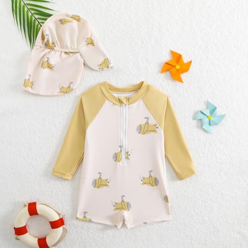 Maillot de bain bébé garçon anti-irritation avec fermeture éclair facile