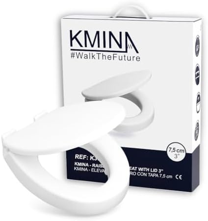 KMINA Rehausseur Wc Adulte (Hauteur 7,5 cm) Abattant à Fermeture ...