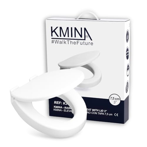 KMINA Toilettensitzerhöhung 7,5 cm mit Softclose WC-Deckel...