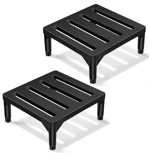 Image of DVI Heavy Duty Black Plant Stand | Pack of 2 | Strong, Durable, Rust-Proof | Supports Up to 200 Kg | Indoor & Outdoor Use | Pot Stand for Big Size Plants | All Weather Resistant Pot Stand