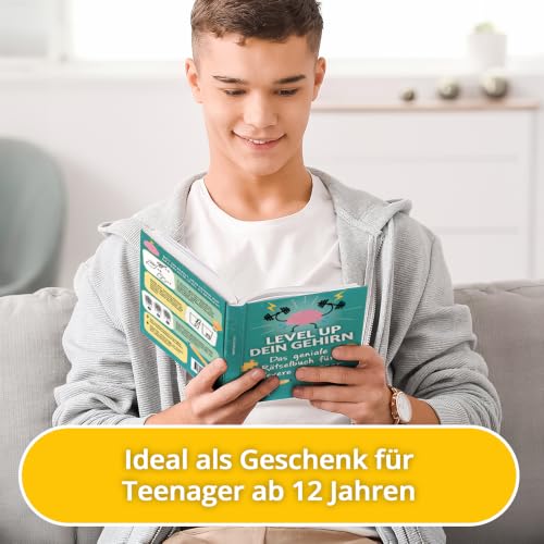 Das geniale Rätselbuch für clevere Teenager – Level up dein Gehirn: Über 230 Logik-, Zahlen- und Worträtsel für Jungen und Mädchen ab 12 Jahren – vue 2