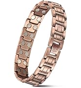 KGP Magnetic Copper Bracelet with Ultra Strength Magnets for Arthritis,99.99% Pure Copper Magnet ...