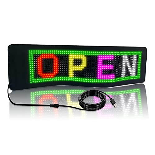 Luz de pantalla electrónica para coche programable con mensajes DIY 5