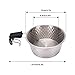 SPYMINNPOO 304 Stainless Steel Bowl, Camping Tableware Portable Outdoor Rice Bowl Camping Tableware for RV Travel Backpacking