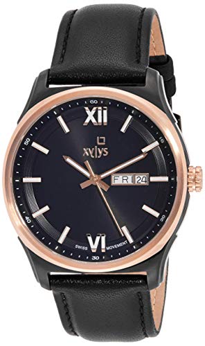 Image of Xylys Quartz Black Dial Classic Watch for Men