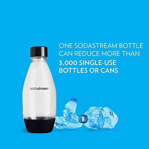 Image of sodastream 0.5L Slim Black Carbonating Bottles (Pack of 2)