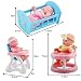 deAO Colección de Muñecas Bebé Tamaño Mini (13cm) y Accesorios Conjunto Incluye...