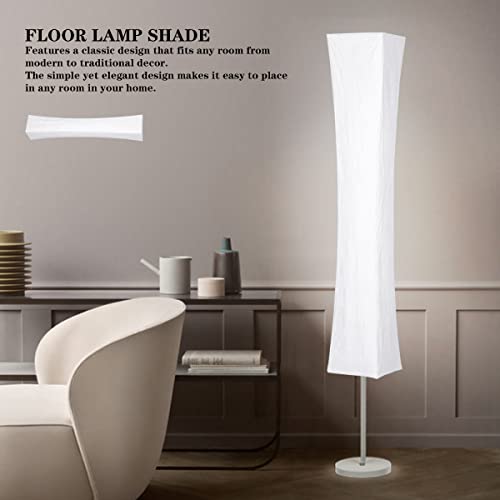 Fercaish Modern Floor Lamp Lamp Shade, Foldable And Minimalist Style Lamps - Durable Dupont Paper Lampshade For Office, Kids Room, Reading, Home Decor(Square) #TOP4