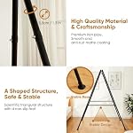 Support de hamac seulement, Cadre de hammock portable pour intérieur/extérieur, Support de chaise pliable robuste, facile à assembler & A conserver - noir