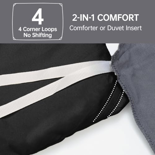 Image of MUXHOMO Black Twin /Twin XL Comforter Set, All Season Ultra Soft Down Alternative Bedding - 3 Piece Lightweight Bed Set Includes 1 Comforter (68 inchx88 inch) and 1 Pillow Shams (20 inchx26 inch)