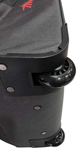 High Sierra Wheeled Duffel Bag (Mercury/Red Line, 26-Inch)