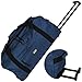 Active Sport Trolleytasche 50L auf 2 Rollen mit Farbwahl Reisekoffer Schwarz Blau Trolley Koffer Reisegepäck Reisetasche (Blau)