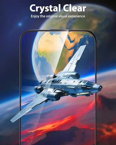 Image of Mkeke for iPhone 17 Screen Protector 3 Pack, [9H+ Hardness] [Military-Grade Drop Protection] [Sensitive Touch] [Easy Installation] [HD Clear] Full Edge Coverage Tempered Glass