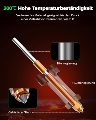 Kit bloc chauffant céramique Creality K2 avec buse interchangeable pour impression 3D haute température