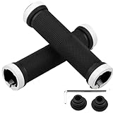 fogman 自転車 グリップ クロスバイク マウンテンバイク ハンドルグリップ mtb 工具付き (ホワイト)