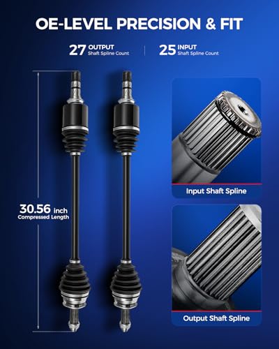 Image of KAX CV Axle Shaft Front Driver and Passenger Side for Subaru